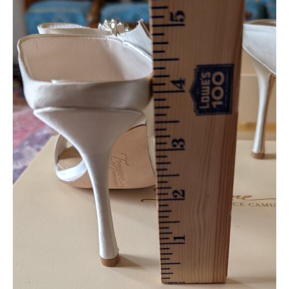 Imagine Vince Camuto IM-WESTCOTT Heels Shoes 6M Ivory Satin - Picture 8 of 12